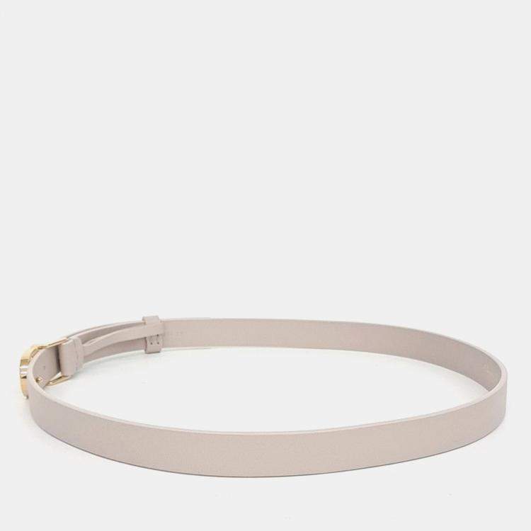 Pre Owned Dior Beige Leather belt