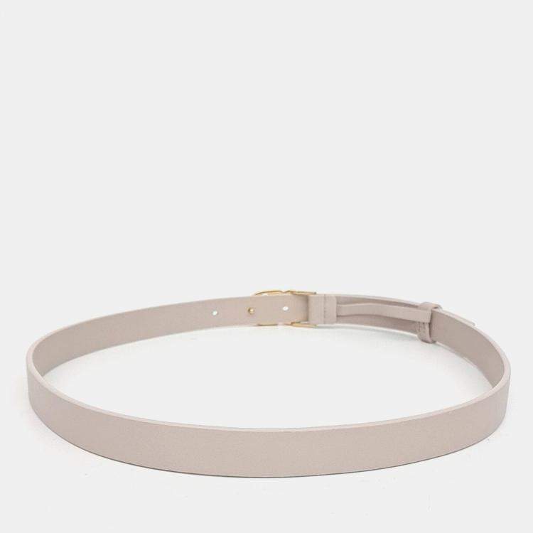 Pre Owned Dior Beige Leather belt