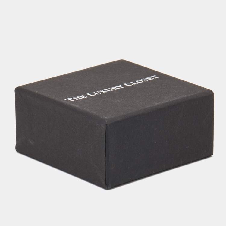 Pre Owned أقراط ديور تريبالس دانجل لؤلؤ صناعي وبلورات بلون ذهبي