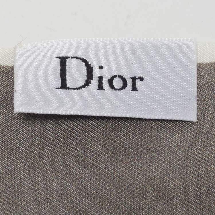 Pre Owned Dior Multicolor ABCDior G Silk Mitzah Scarf