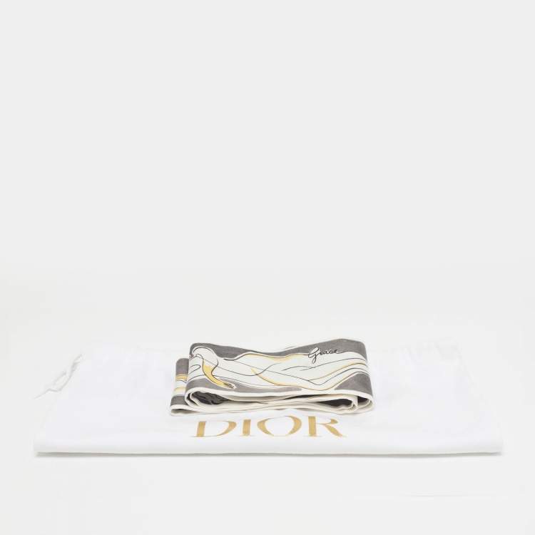 Pre Owned Dior Multicolor ABCDior G Silk Mitzah Scarf