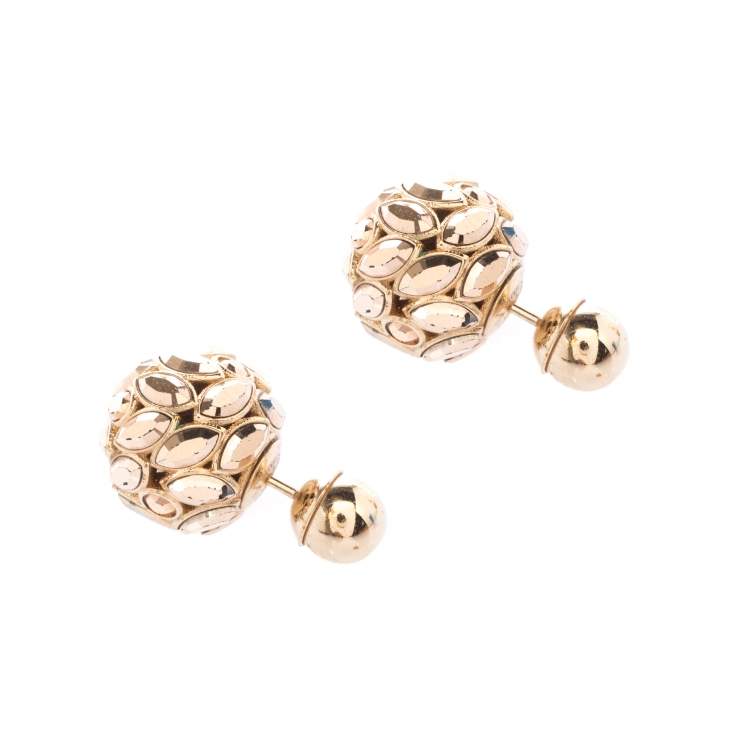 dior double sided earrings