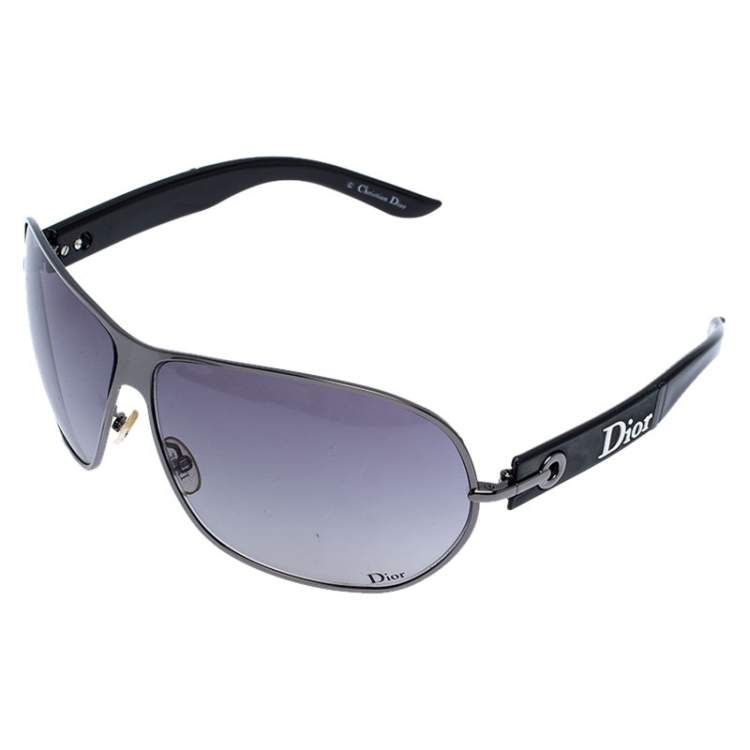 Pre Owned Dior Black Gradient Logo 2 Sunglasses