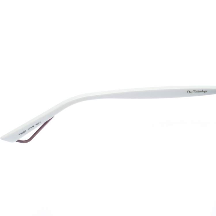 Pre Owned Dior Rose Gold and White/ Silver Mirrored DiorTechnologic Aviator Sunglasses