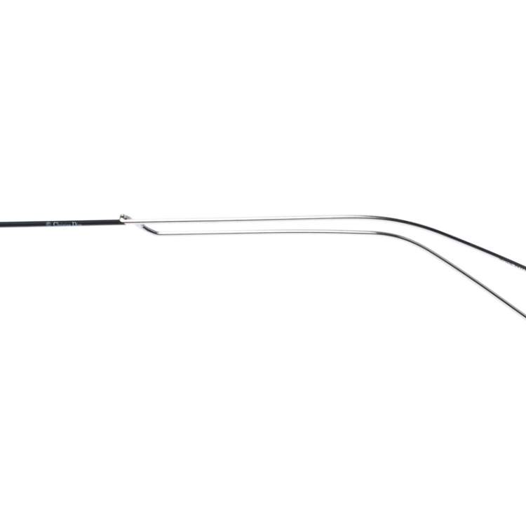 Pre Owned Dior Black and Silver /Blue 003KU Dior Round Sunglasses