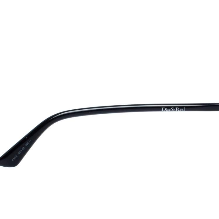 Pre Owned Dior Dark Ruthenium/Azure Gold Mirror Dior So Real Round Sunglasses