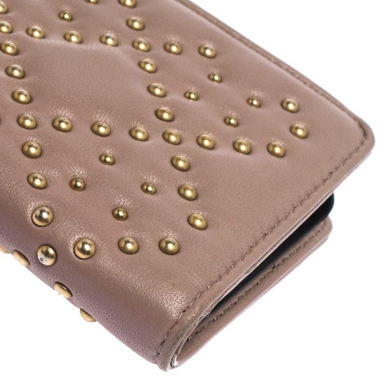Pre Owned Dior Old Rose Studded Leather Lady Dior iPhone 7 Cover Case