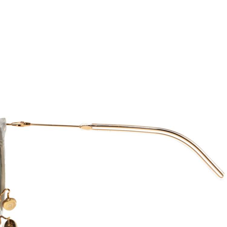 Pre Owned Dior Grey Marble Mirror GBZ0J Eclat Mirrored Sunglasses 