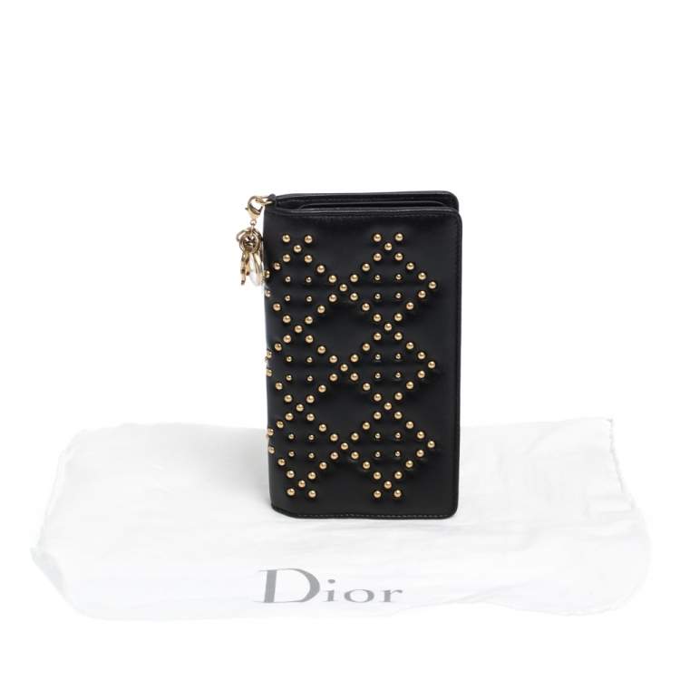 Pre Owned Dior Black Leather Studded iPhone 7 Plus Cover