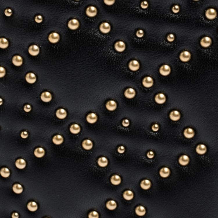 Pre Owned Dior Black Leather Studded iPhone 7 Plus Cover