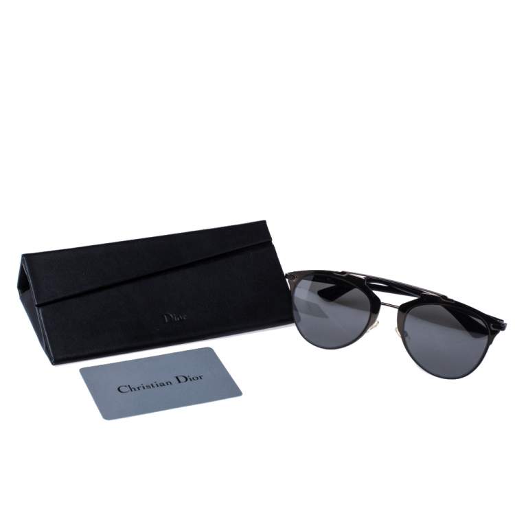 Pre Owned Dior Metallic Tone/ Grey M2PSF DiorReflected Pilot Sunglasses