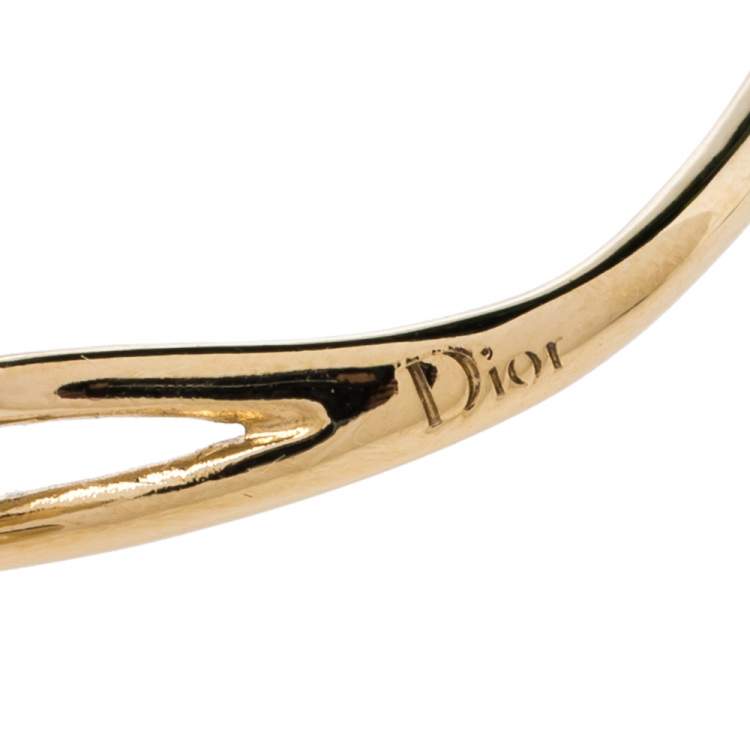 Pre Owned Dior Ultradior Gold Tone Single Earcuff