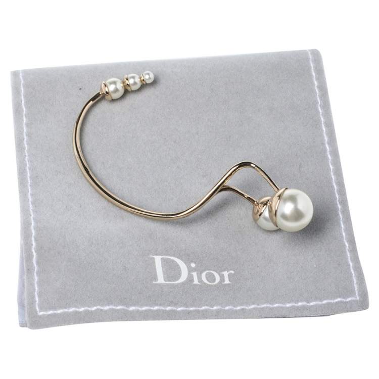 Pre Owned Dior Ultradior Gold Tone Single Earcuff