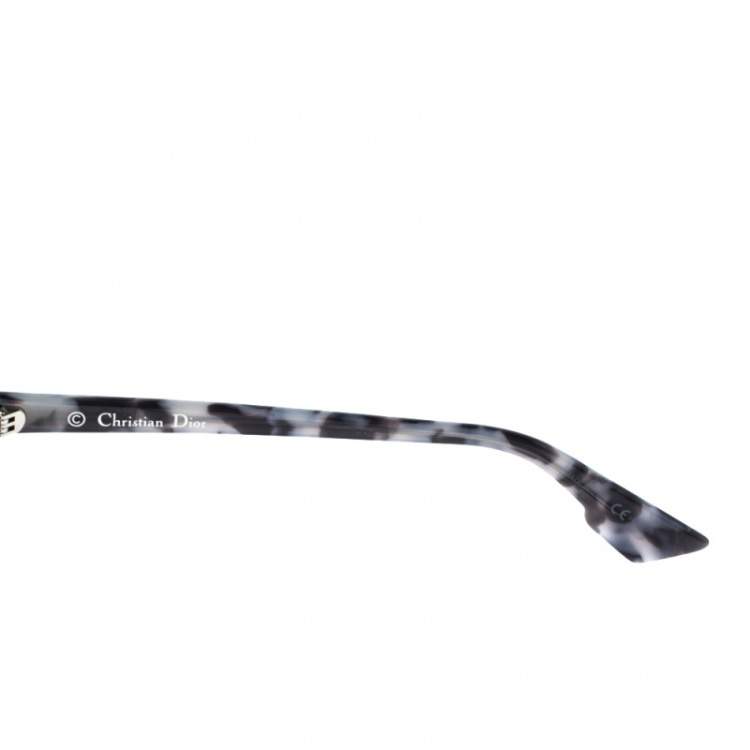 Pre Owned Dior Tortoise & Blue/ Purple DiorOnde2 Oversized Sunglasses