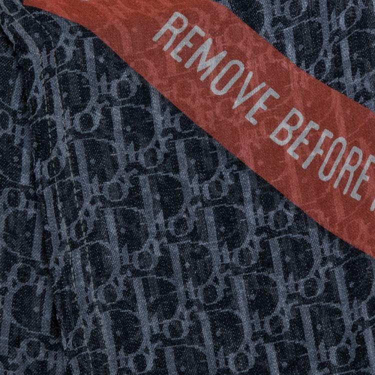 مملوكة مسبقًا Dior Grey Diorissimo Print Silk Chiffon Stole