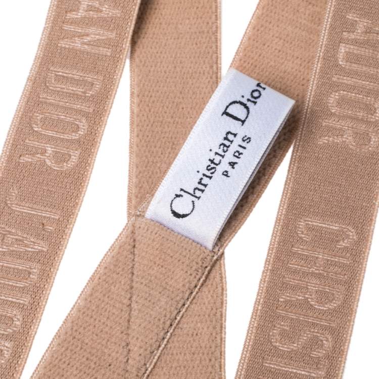 Pre Owned Dior J'adior Beige Stretch Headband 