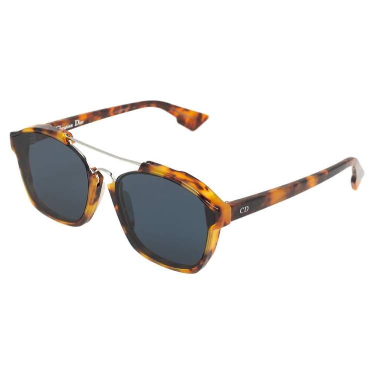 Pre Owned Dior Havana/ Blue YHAA9 DiorAbstract Wayfarer Sunglasses