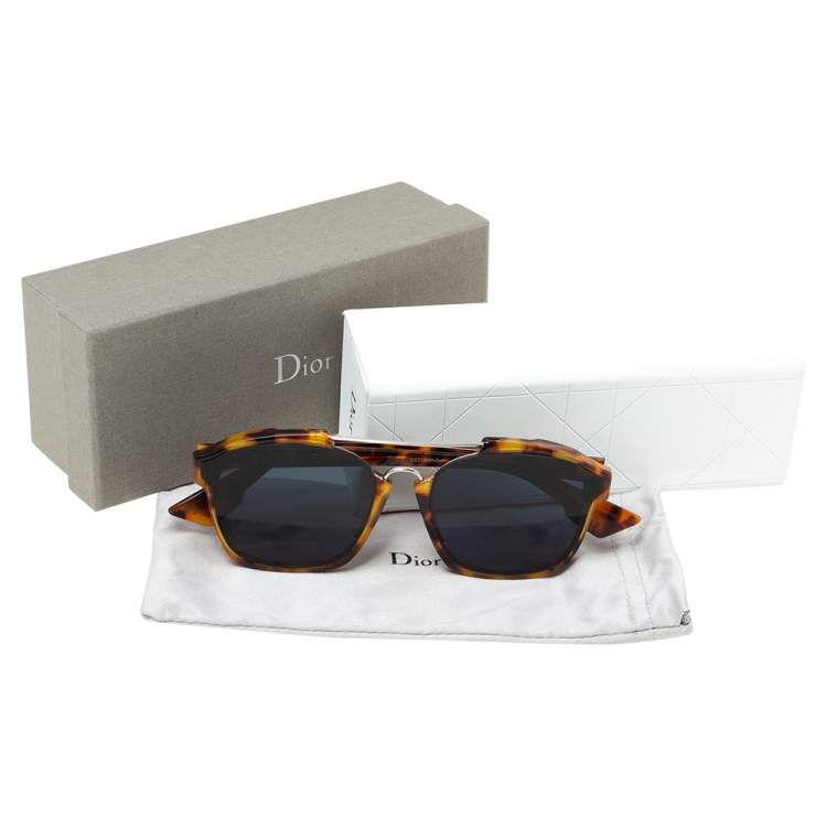 Pre Owned Dior Havana/ Blue YHAA9 DiorAbstract Wayfarer Sunglasses