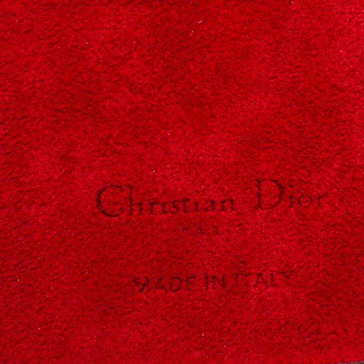 Pre Owned Dior Red Cannage Patent Leather Lady Dior Iphone X/XS Case