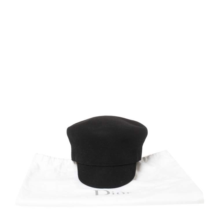 Pre Owned Dior Black Felt Cloche Arty Hat