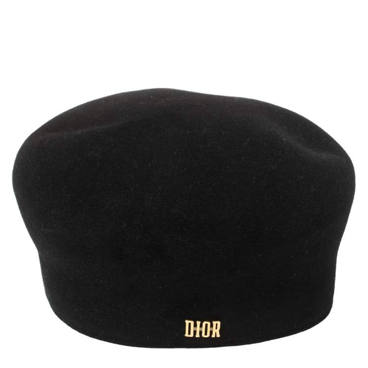 Pre Owned Dior Black Felt Cloche Arty Hat
