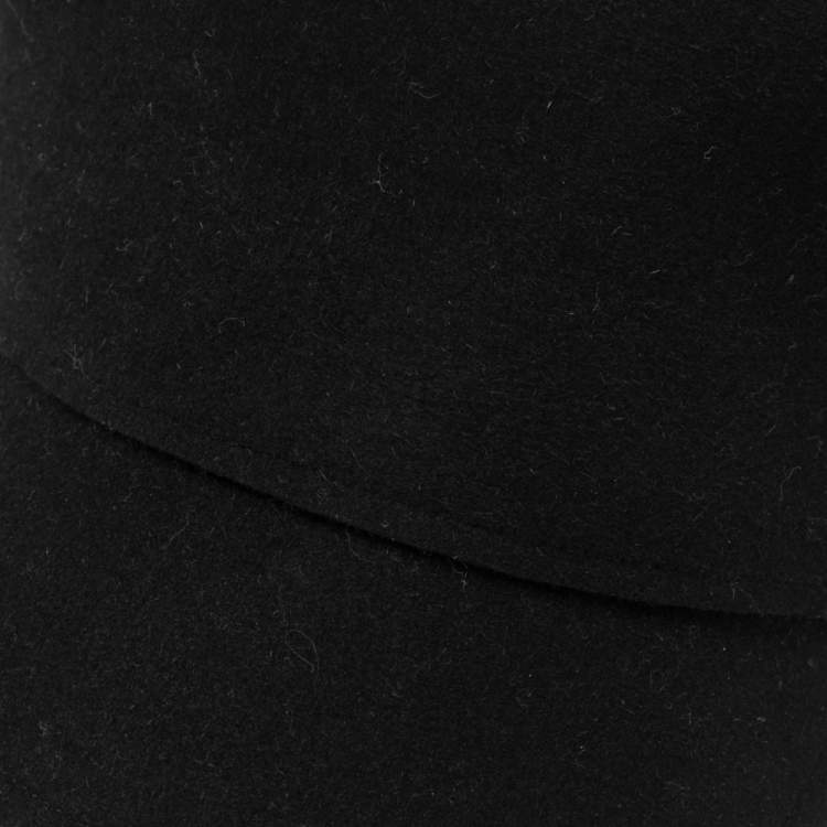 Pre Owned Dior Black Felt Cloche Arty Hat