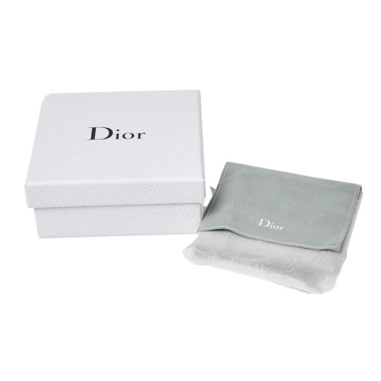 Pre Owned Dior CD Gold Tone Chain Tassel Earrings