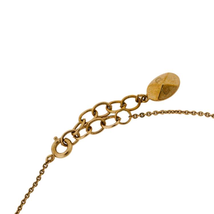 Pre Owned Dior Tell Me Dior Zodiac Virgo Pendant Necklace