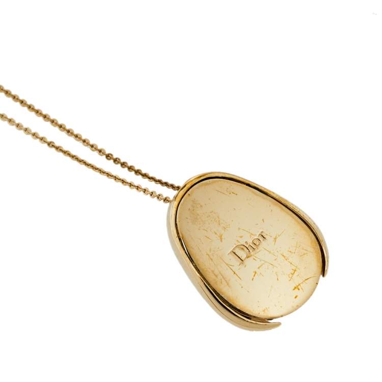 Pre Owned Dior Tell Me Dior Zodiac Virgo Pendant Necklace