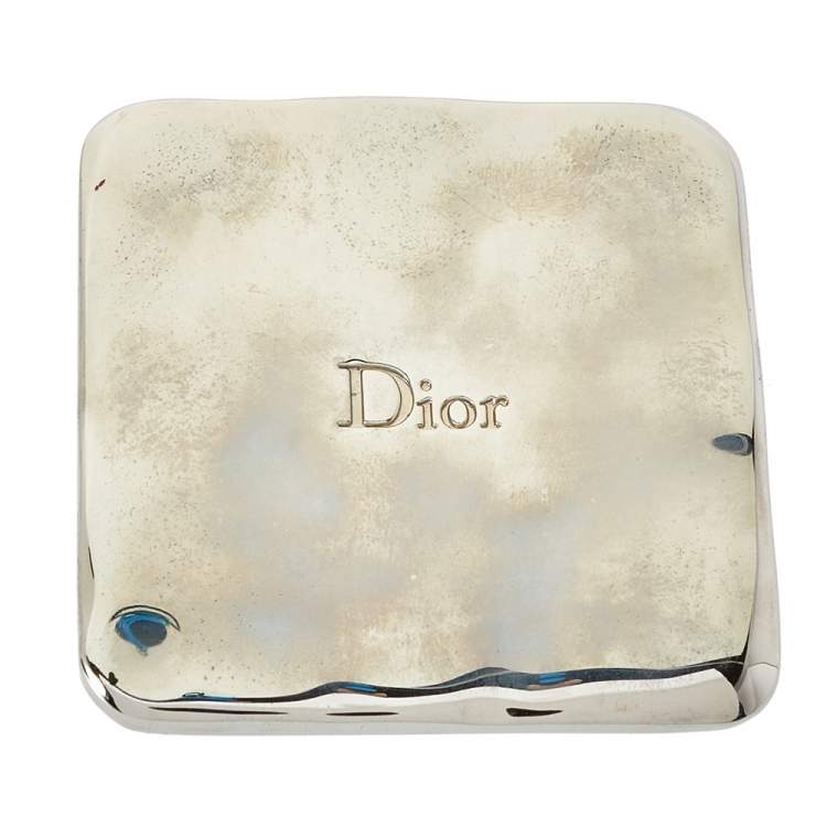 Pre Owned Dior Silver Tone Pocket Mirror