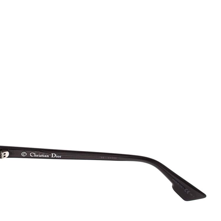 Pre Owned Dior Black/Silver Dior Mania 1 AB8DC Round Sunglasses