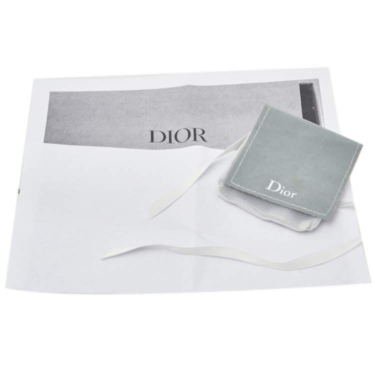 Pre Owned Dior Tresor De Tribale Marbled Resin Hoop Earrings