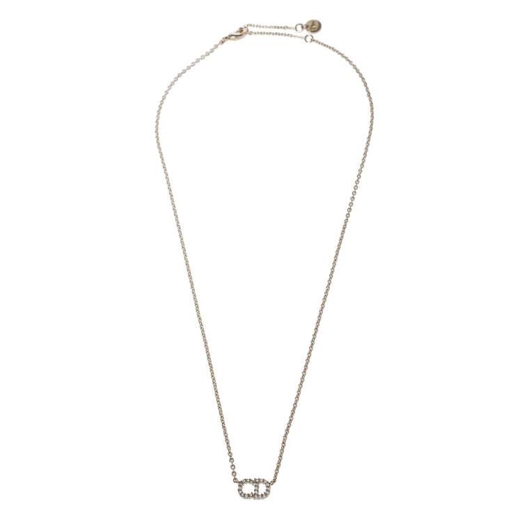 Clair D Lune Necklace Gold-Finish Metal, White Resin Pearls and White  Crystals | DIOR US