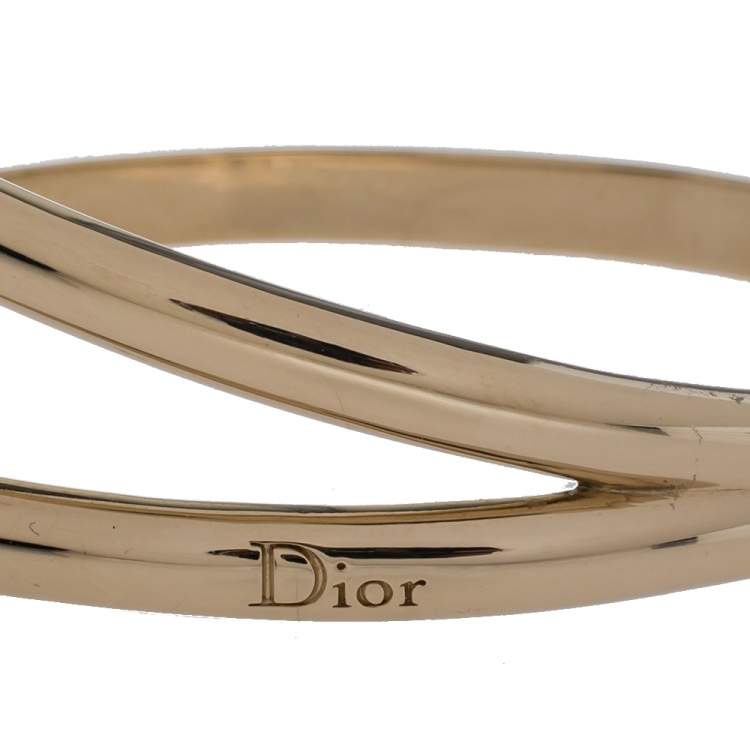 Pre Owned Dior UltraDior Gold Tone Faux Pearl Bracelet
