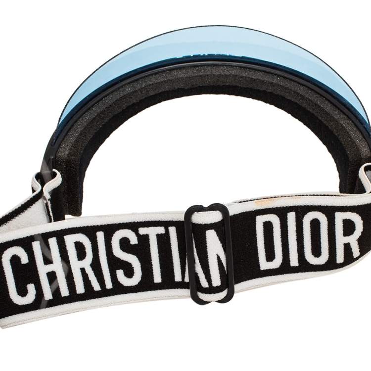 Pre Owned Christian Dior Blue Dior Club1 Sun Visor