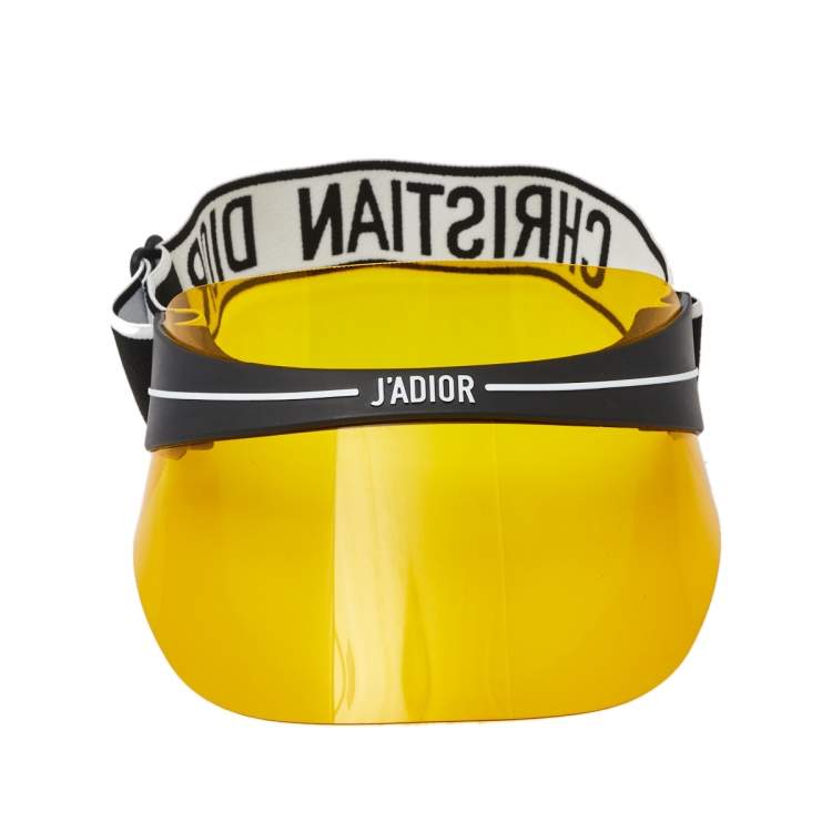 christian dior yellow visor