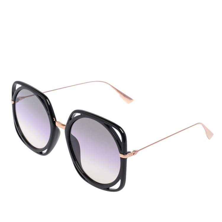 Pre Owned Dior Black DiorDirection 26S0D Oversized Square Gradient Sunglasses