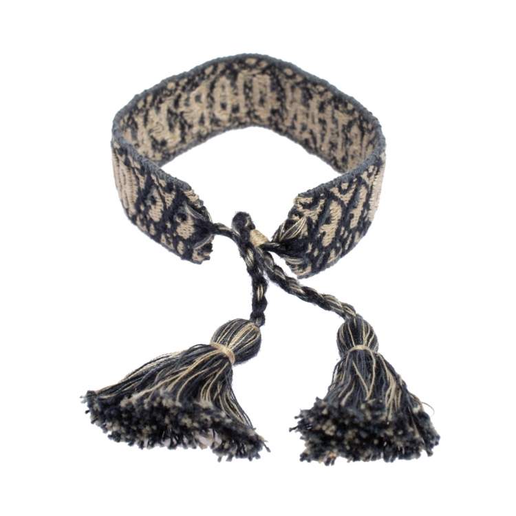Pre Owned Dior Blue J'adior Woven Friendship Bracelet