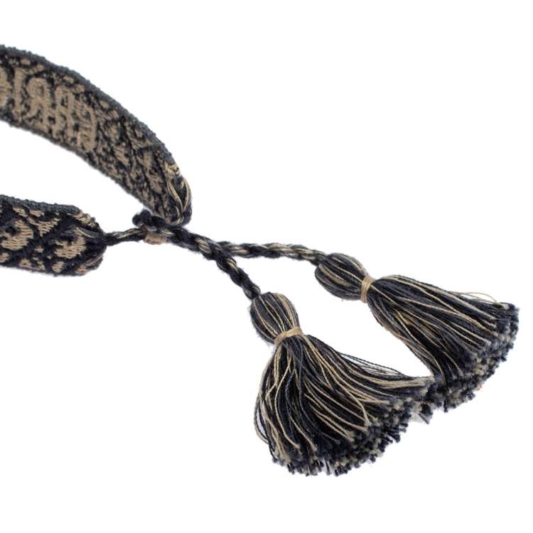 Pre Owned Dior Blue J'adior Woven Friendship Bracelet