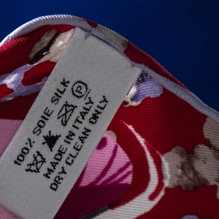 مملوكة مسبقًا Dior Pink Printed Silk Scarf