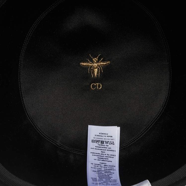 Pre Owned Dior Black Rabbit Felt Arty Cap 