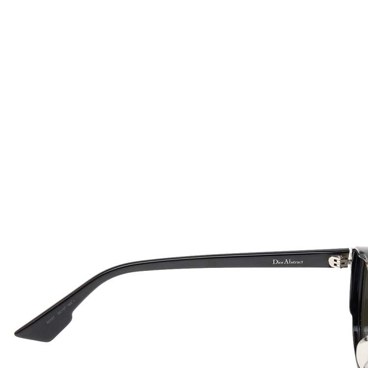 Pre Owned Dior Silver and Black/Grey Mirrored 8070T Dior Abstract Wayfarer Sunglasses