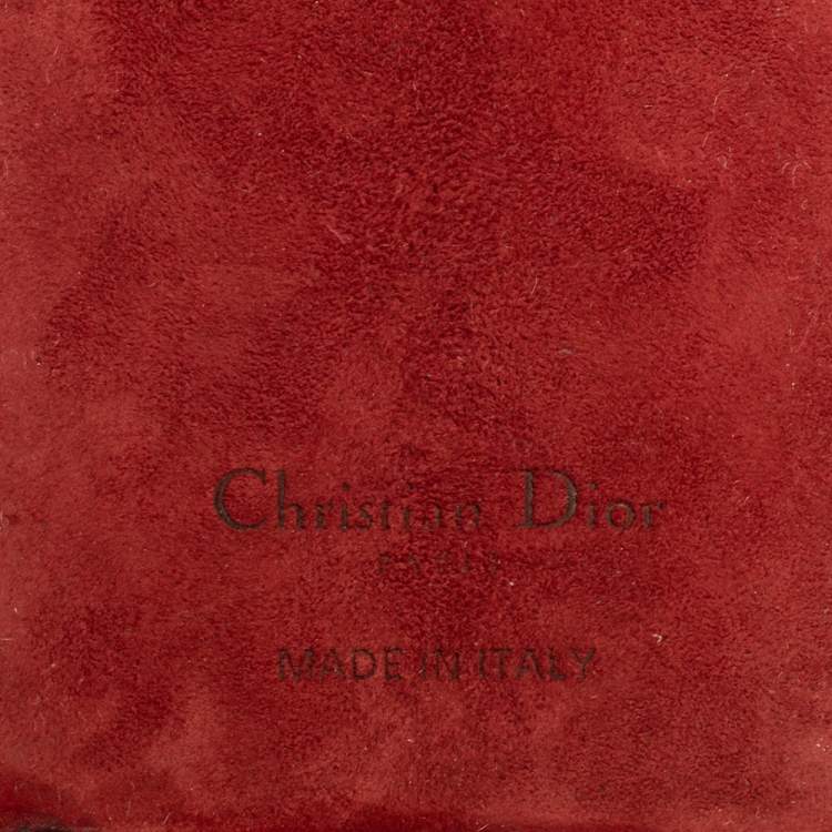Pre Owned Dior Red Cannage Patent Leather Lady Dior iPhone X/XS Case