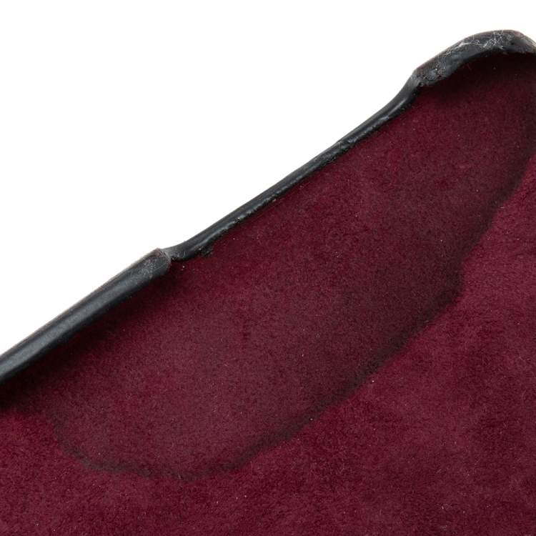 Pre Owned Dior Burgundy Oblique Jacquard Canvas and Leather iPhone X Case