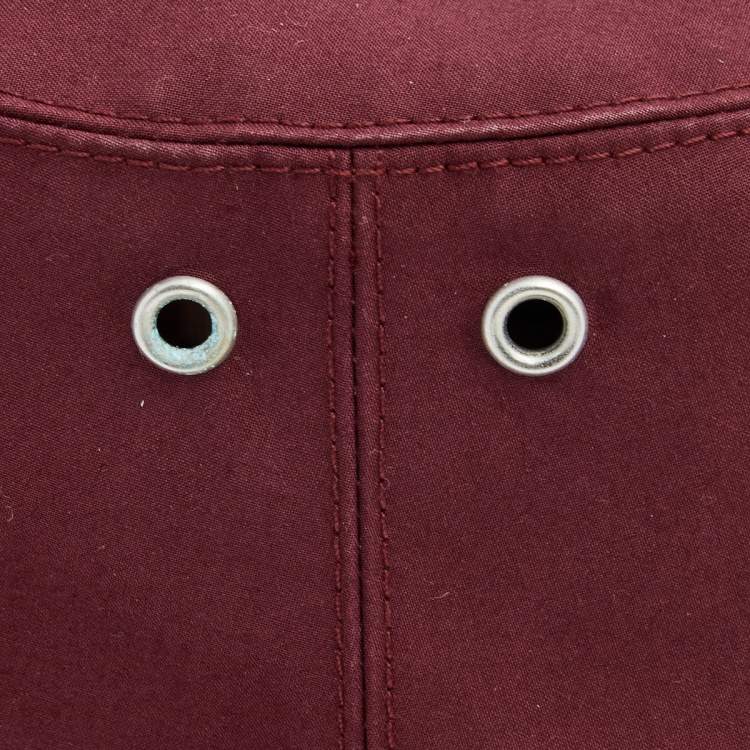 Pre Owned Christian Dior Burgundy Oblique Teddy-D Brim Reversible Bucket Hat 56