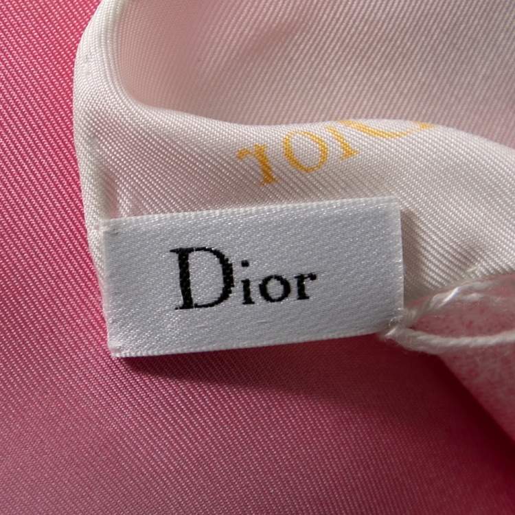 Pre Owned Dior Multicolor Eclpise Silk Scarf