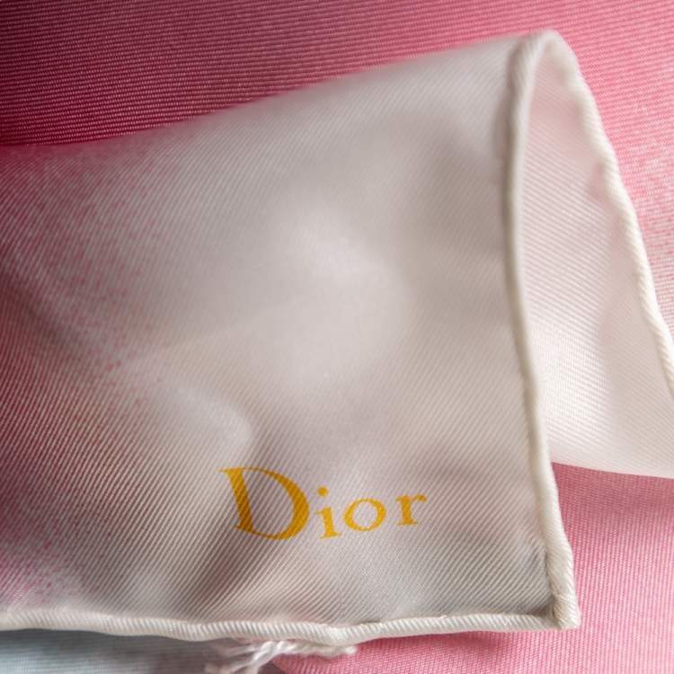Pre Owned Dior Multicolor Eclpise Silk Scarf