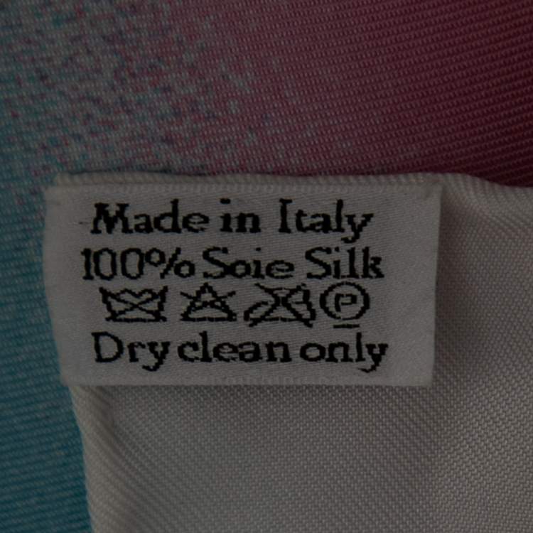 Pre Owned Dior Multicolor Eclpise Silk Scarf