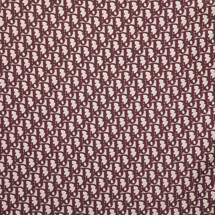 مملوكة مسبقًا Christian Dior Bicolor Oblique Silk Scarf