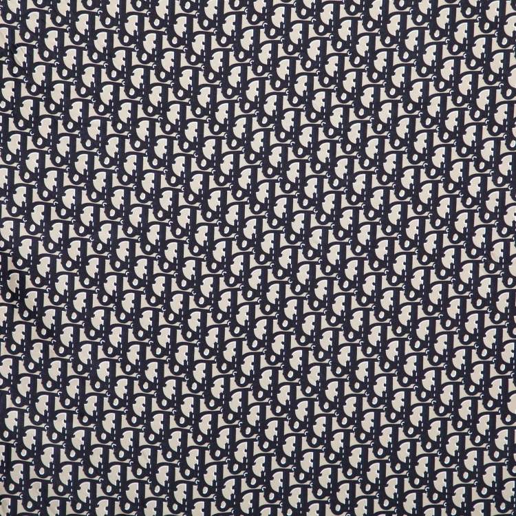 مملوكة مسبقًا Christian Dior Bicolor Oblique Silk Scarf